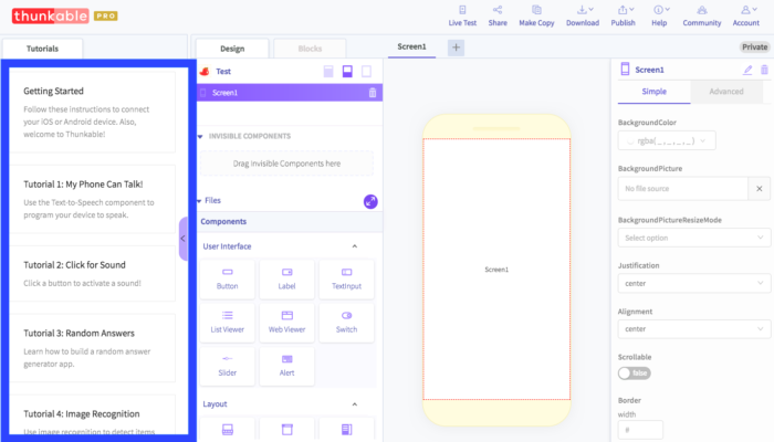 Tutorial-panel